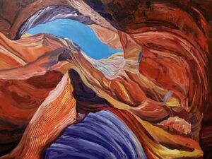 "Light At The End Of The Tunnel” Original Acrylic Painting